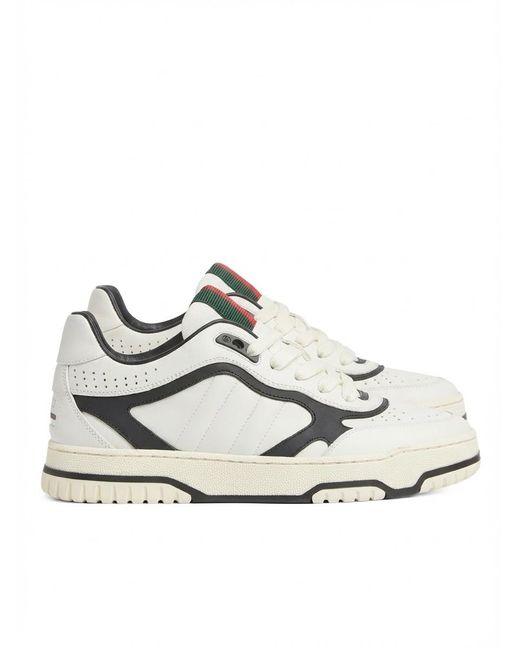 Gucci White Re-Web Sneakers