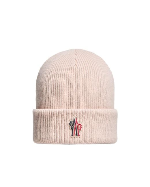 Moncler Pink Wool Beanie