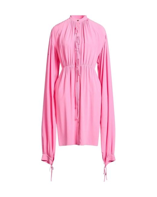 Burberry Pink Minimalist Shirt Dress