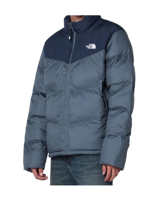 The North Face Blue Long-Sleeved Down Jacket for men