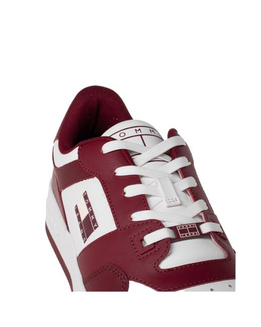 Tommy Hilfiger Purple Retro Basket Sneakers for men