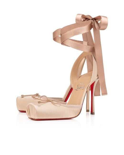 Christian Louboutin White Cassia Lace-Up Pumps