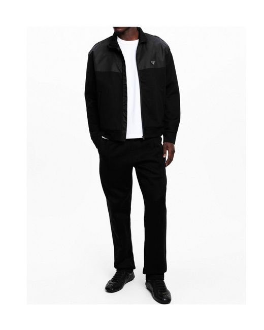 Prada Black Solid Straight Leg Pants for men