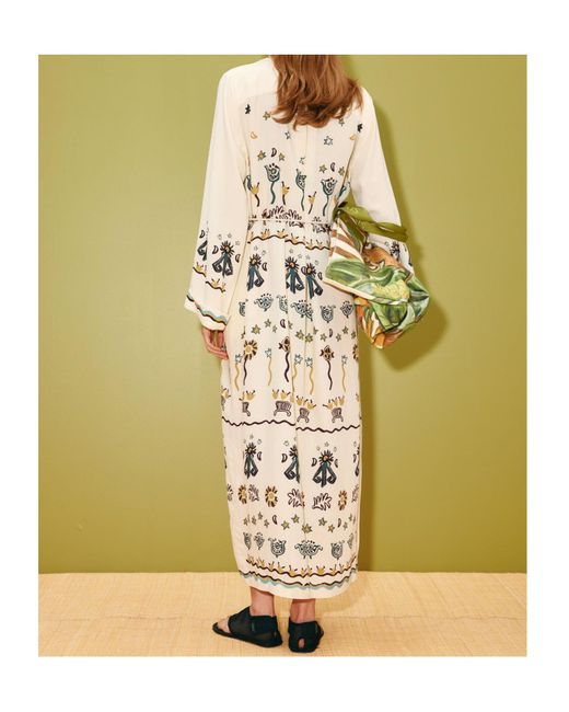 ALÉMAIS White Long-Sleeved Dress