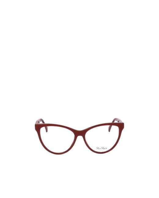Max Mara White Cat-Eye Frame Glasses
