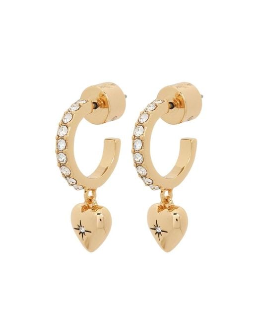 COACH Metallic Heart-Shaped Earrings