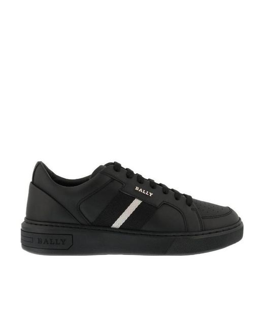 Bally Black Laced Sneakers for men