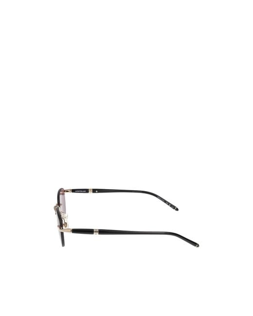 Montblanc Pink Eyewear Panthos Frame Sunglasses for men