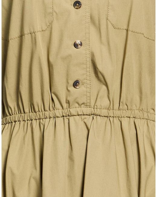 Tory Burch Metallic Solid Color Shirt Dress