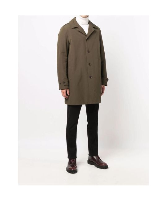 Aspesi Brown Single-Breasted Long-Sleeve Jacket for men