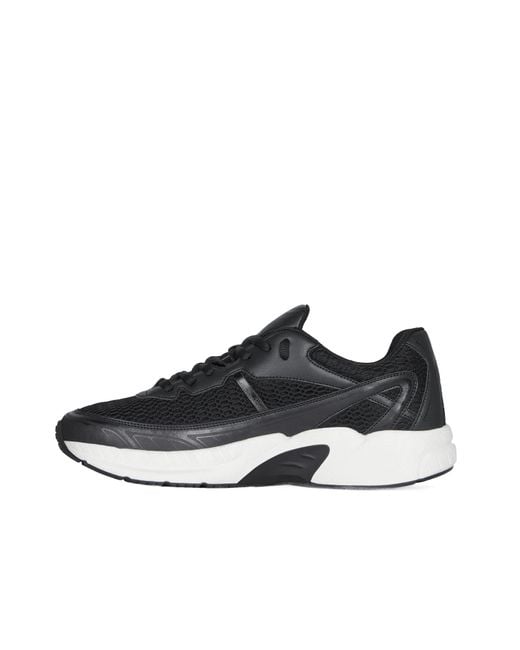 Givenchy Black Panelled Low-Top Sneakers for men