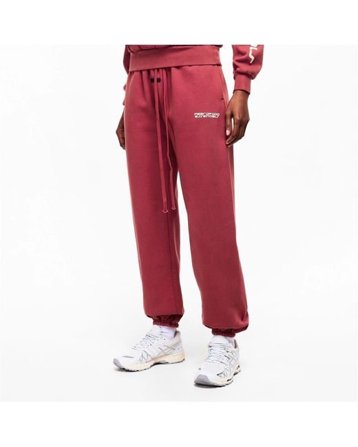 Fear Of God Red Logo Track Pants