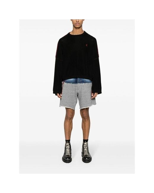 DSquared² Blue Distressed Relax Shorts for men