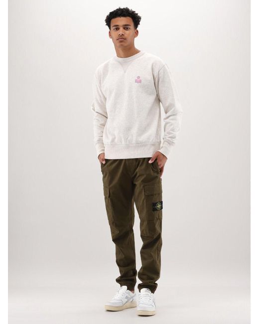 Isabel Marant White Long-Sleeved Sweater for men