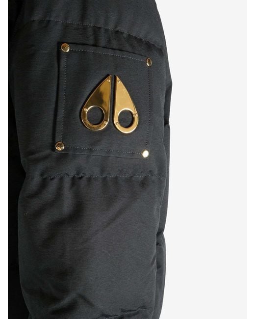 Moose Knuckles Black 3Q Zipped Jacket for men