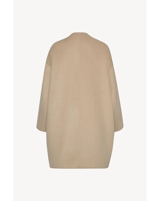 The Row Natural Verlain Cashmere Coat