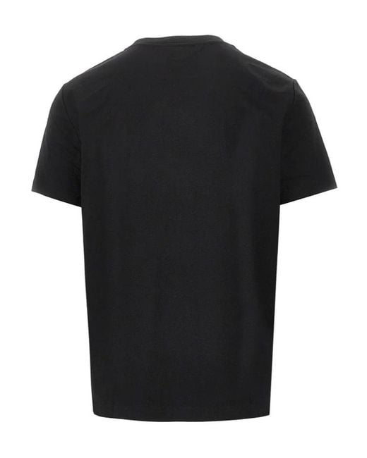 A.P.C. Black Logo-Detail Crewneck T-Shirt for men