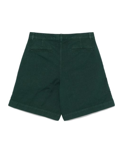 Aspesi Green Logo Casual Shorts for men