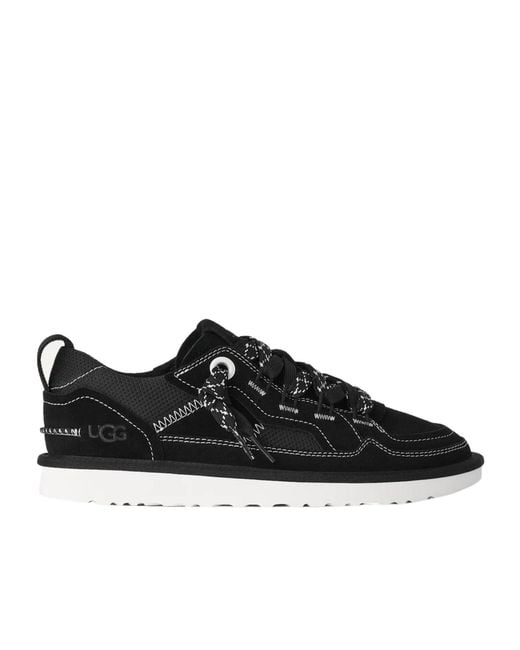 Ugg Black Round-Toe Low-Top Sneakers