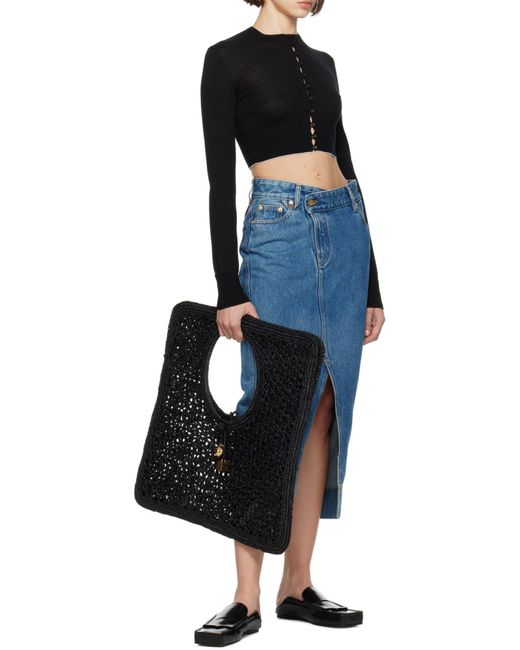 Jacquemus Black The Beach Crewneck Cardigan