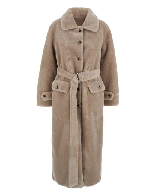 Urbancode Brown Reversible Faux Fur Coat