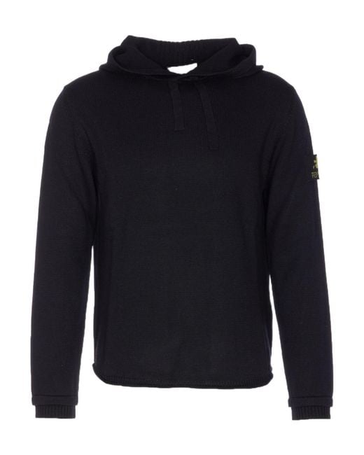Premiata Blue Drawstring Hooded Jumper for men