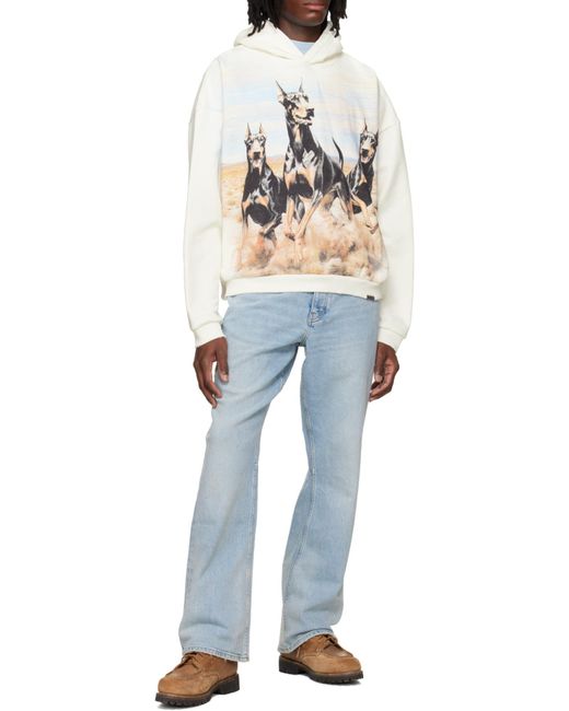 Represent Blue Kick Flared Denim Jeans for men
