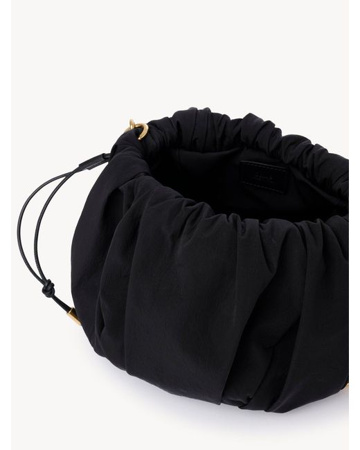 Chloé White Chloé Plissé Chain Shoulder Bag