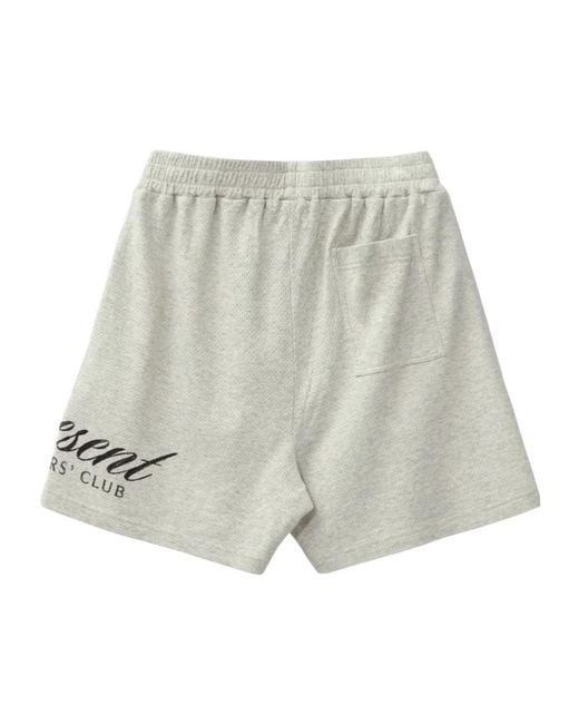 Represent Gray Owners Club Script Shorts for men