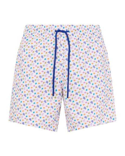 Vilebrequin Blue Moorea Printed Swim Shorts for men