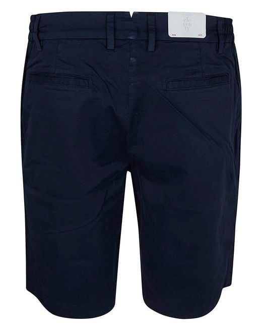 Eleventy Blue Wide Leg Shorts for men