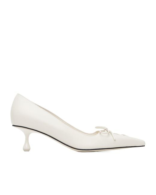 Jimmy Choo White Scarlett 50 High Heels