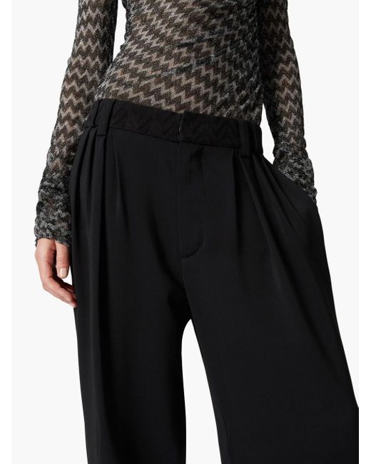 Missoni Black Dart-Detailing Trousers