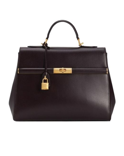 Dolce & Gabbana Black Marlene Foldover Top Handbag