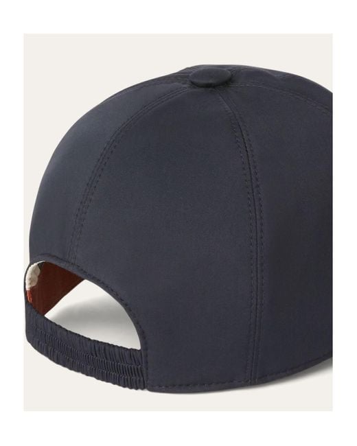 Loro Piana Blue Logo-Embroidered Baseball Cap for men