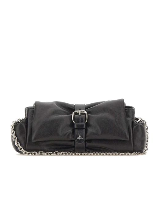 Vivienne Westwood Black Hazel Treasure Shoulder Bag