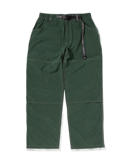 And Wander Green X Gramicci Nylon Double Knee Pants for men