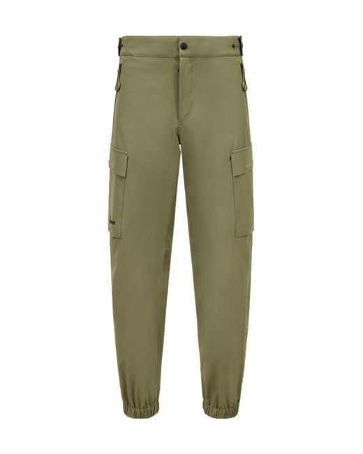 Moncler Green Elastic Leg Casual Pants for men