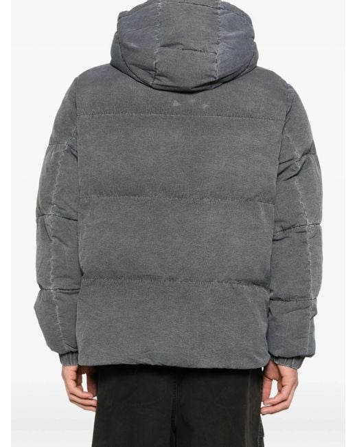 Vision Of Super Gray Hooded Padded Jacket for men