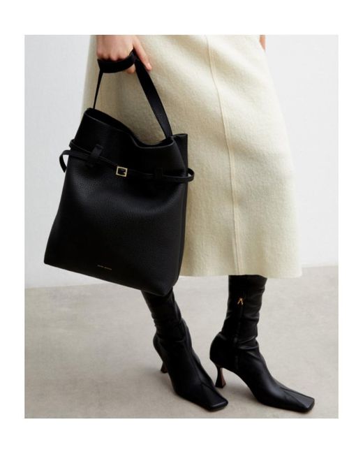 MANU Atelier Black Tote Du Jour Medium Shoulder Bag