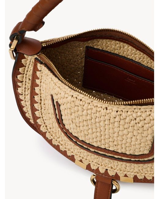 Chloé Brown Mini Marcie Shoulder Bag