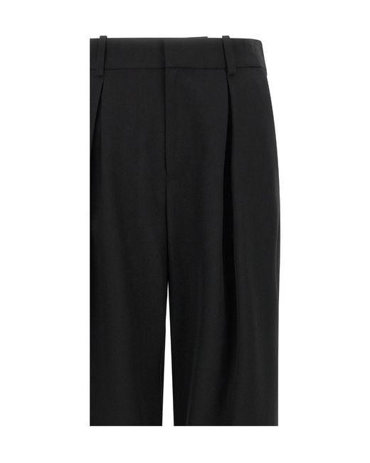 MM6 by Maison Margiela Black Mannequin Label Pleated Trousers