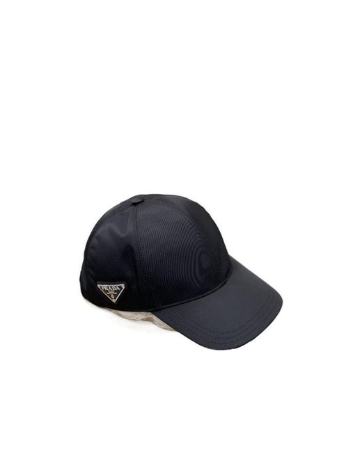 Prada Blue Logo Hat