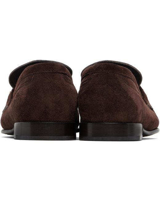 Jimmy Choo Brown Ellis Loafers