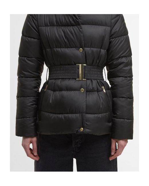 Barbour Black Hooded Cotton Jacket