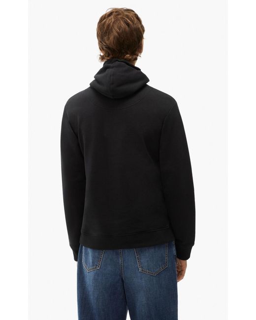 KENZO Black Tiger Embroidered Hoodie for men