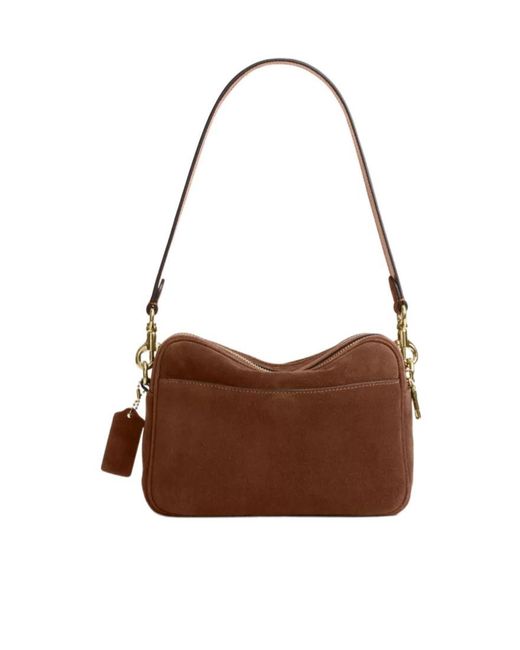 COACH Brown Carey Crossbody Bag