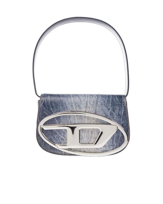 DIESEL Blue 1Dr Denim Printed Shoulder Bag