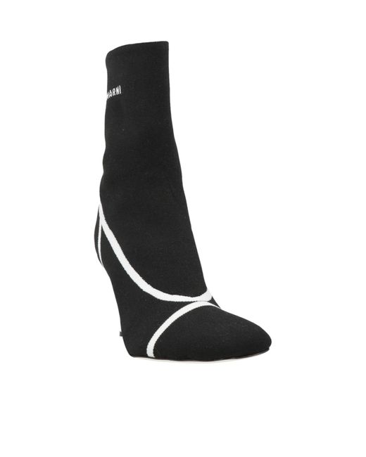 Marni Black Two-Tone Knit Sock Boots
