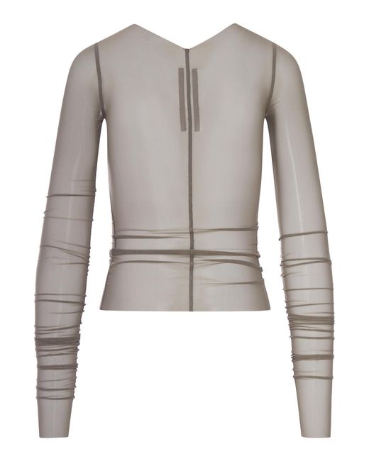 Rick Owens Gray Temple T-Shirt
